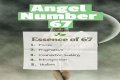 
ANGEL NUMBER 67
